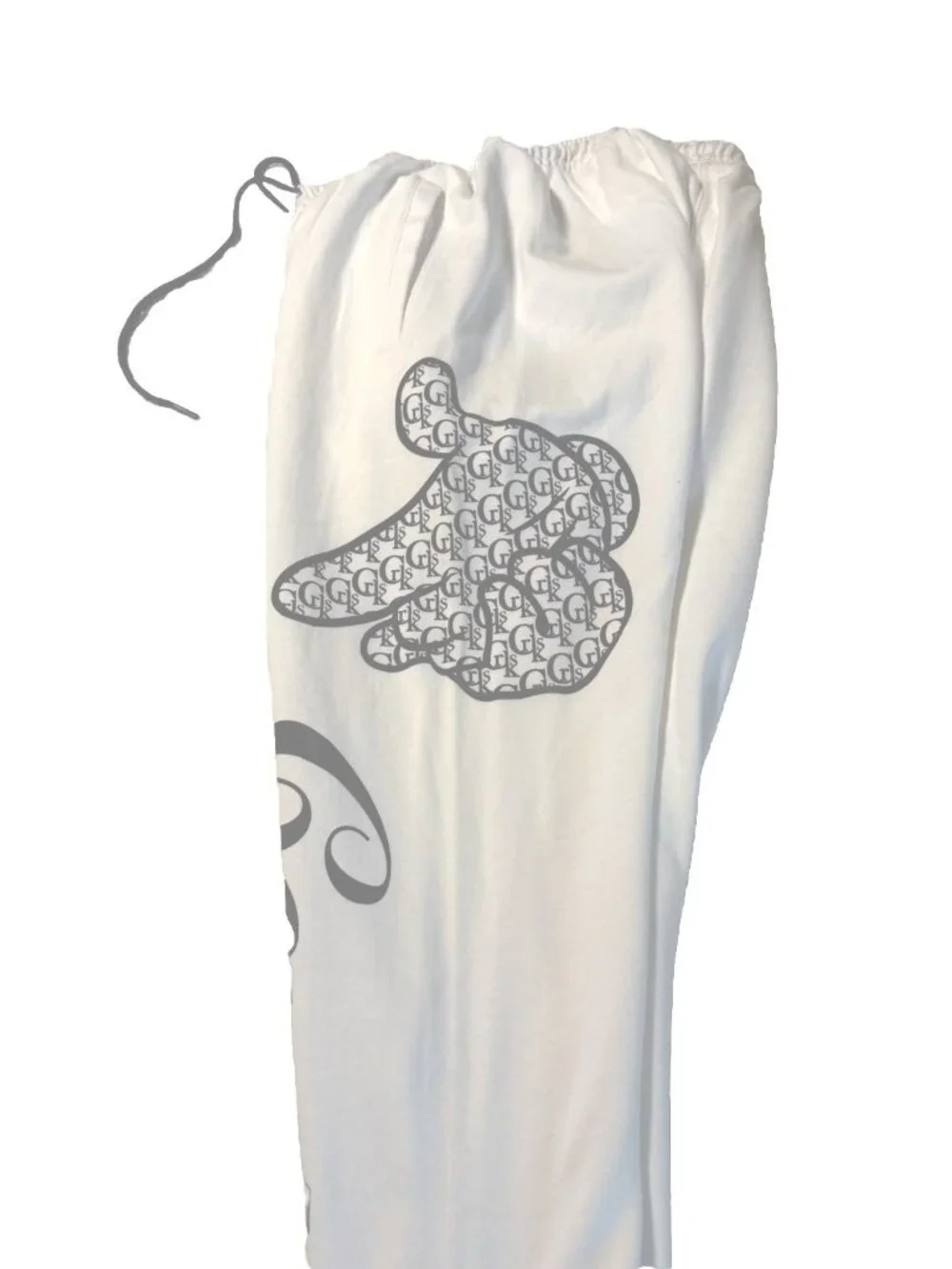 Crooks & Castles White Medium Sweat Pants NEW - Picture 6 of 8